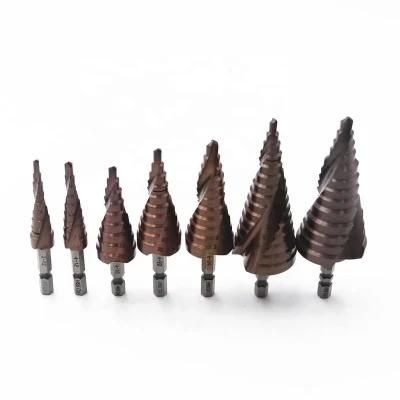 M35 Cobalt 5% Spiral Flute Cone Drill Bit Hole Cutter for Wood Stainless Steel Cutting