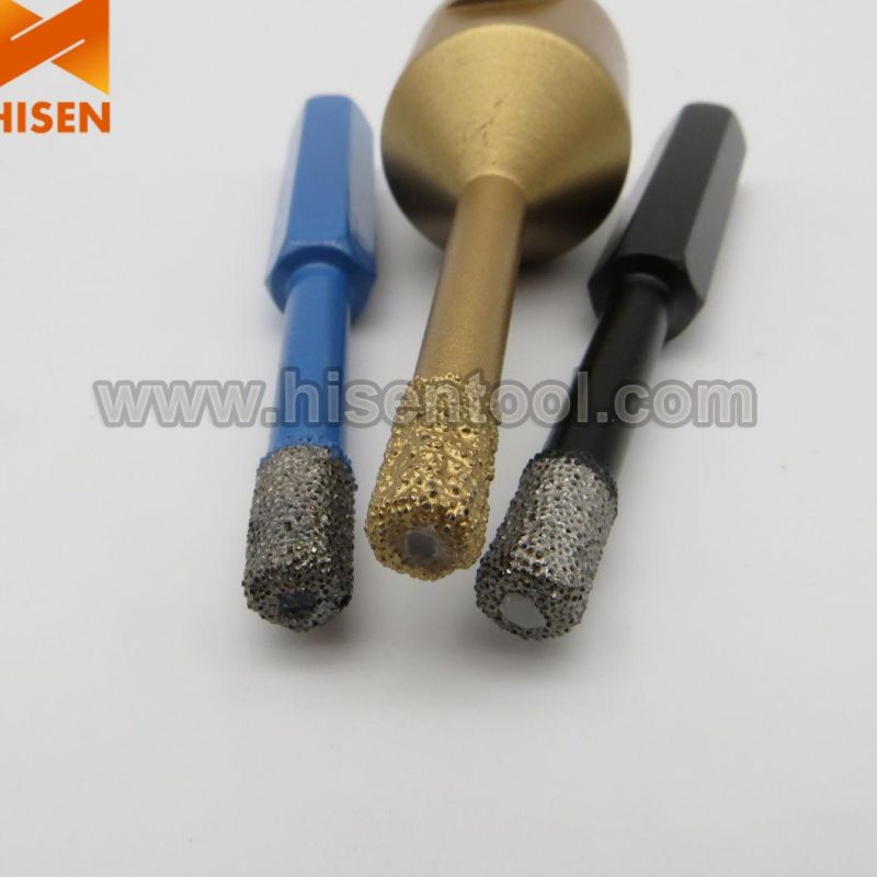 Vacuum Brazed Diamond Core Drill Bits for Ceramic Tiles and Marble