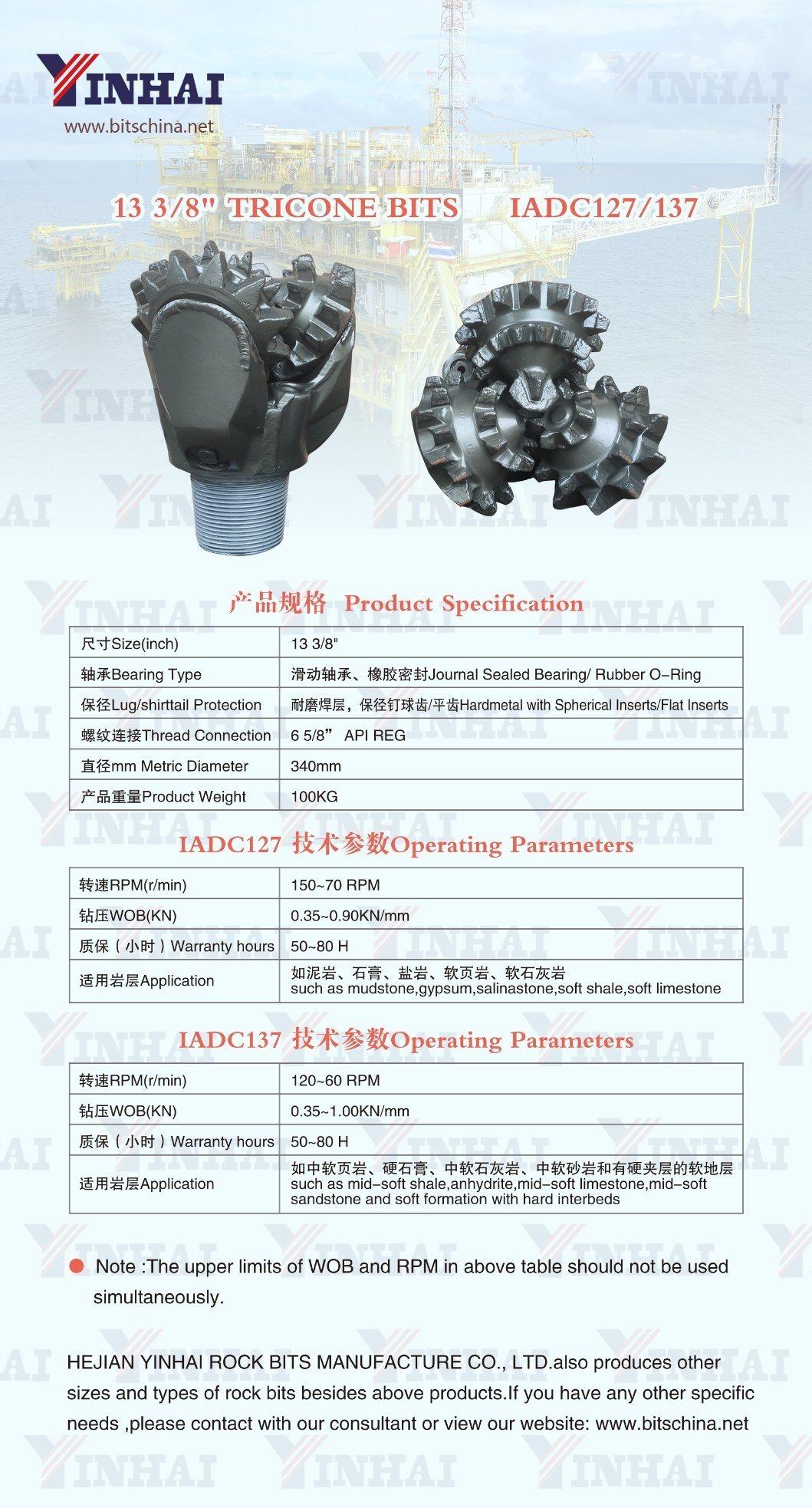 Steel Milled Tooth Bit for Hard Formation 13 3/8"