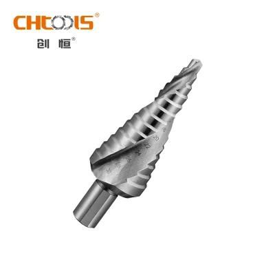 Chinese Factory Cutting Tools Spiral Flute HSS Step Drill