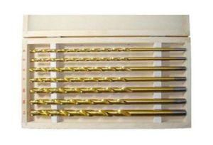Power Tools Drill HSS Drills Bits 7PCS Tin Coated Long Length Wood Drill Bit