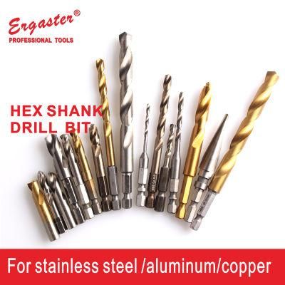 HSS Hex Shank Drill Bits Metal Steel 1/4&quot; End Impact