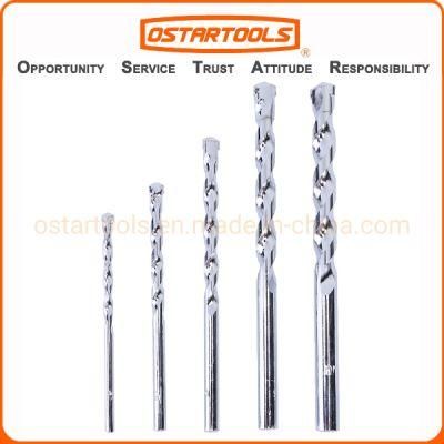 Straight Shank Milled Round Gutter Masonry Drill Bit