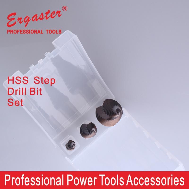 Titanium-Coated HSS Step Drill Set 3PCS