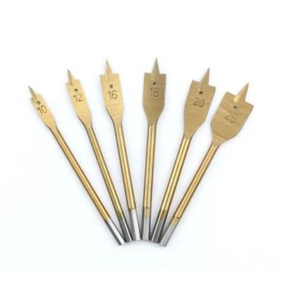 Hot-Sales Fast Drilling Self Feed Spade Flat Screw Tip Wood Core Drill Bits for Wood