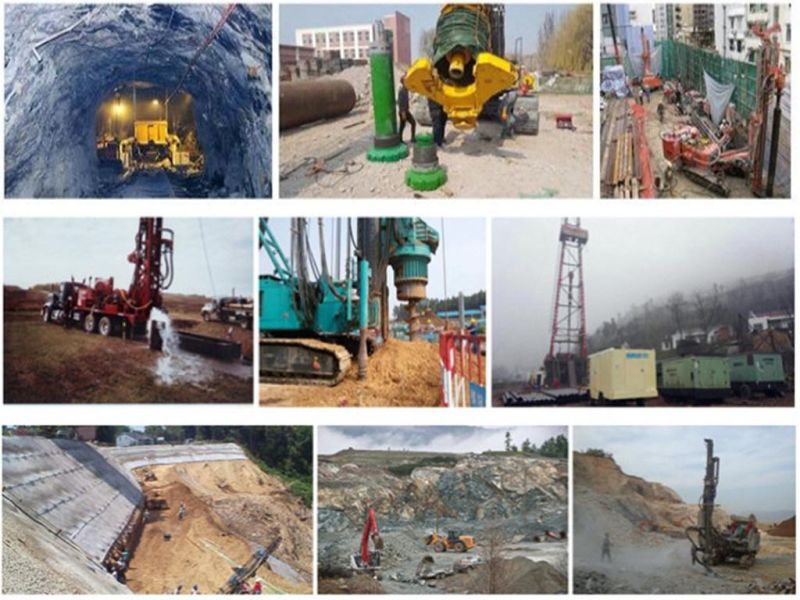 Russian Spline Type Water Well Drilling High Quality Low Air Pressure Compressor P110 DTH Hammer Mining Equipment