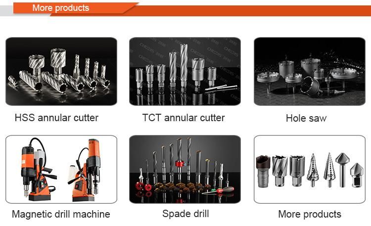 Chinese Factory Standard 25mm Cutting Depth Tct Rail Core Drill