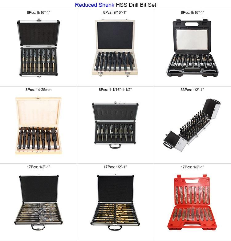 10 PCS Metric DIN338 Fully Ground HSS Twist Drill Bit Set for Metal Stainless Steel Aluminium in Plastic Box (SED-DBS10)