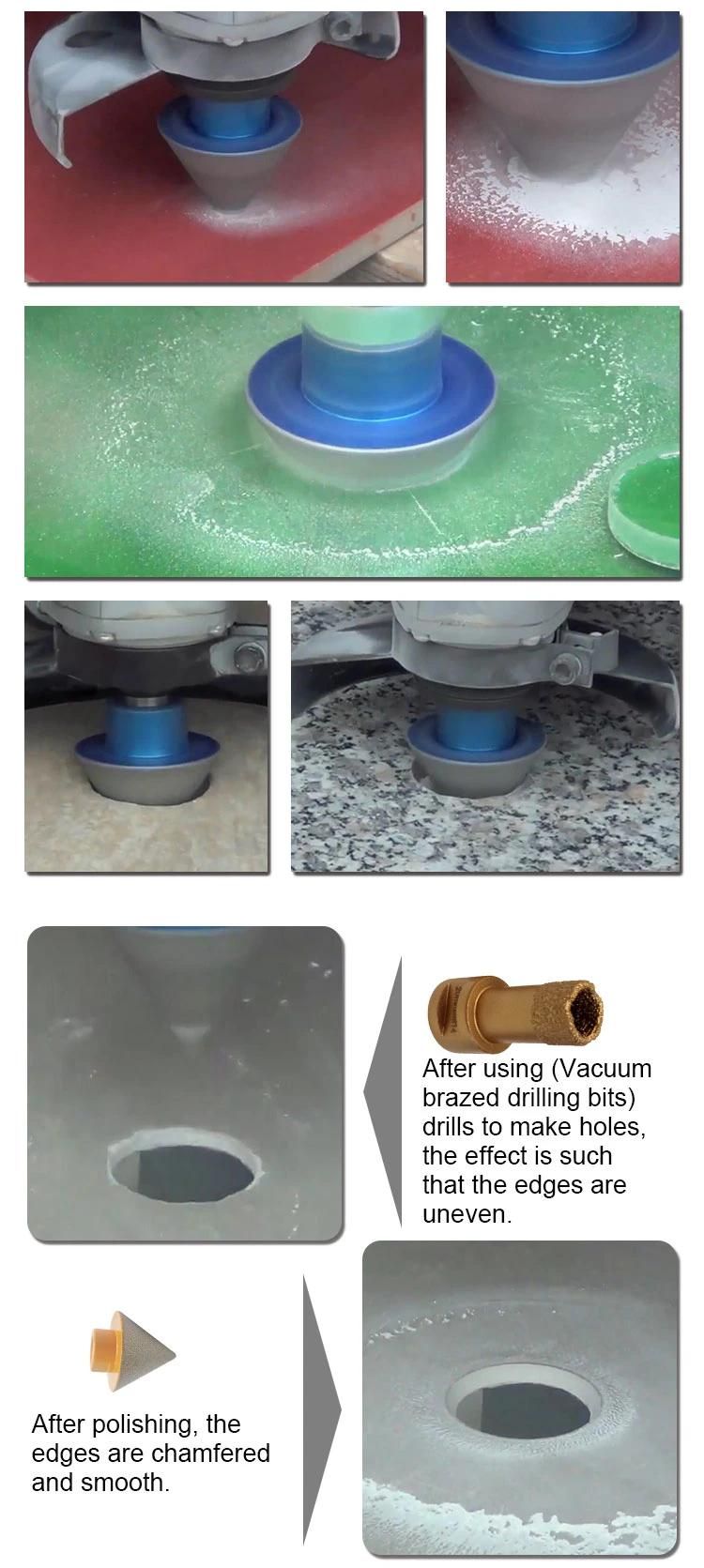 Granite Marble Quartz Sink Vacuum Brazed Zero Tolerance Grinding Diamond Drum Wheels