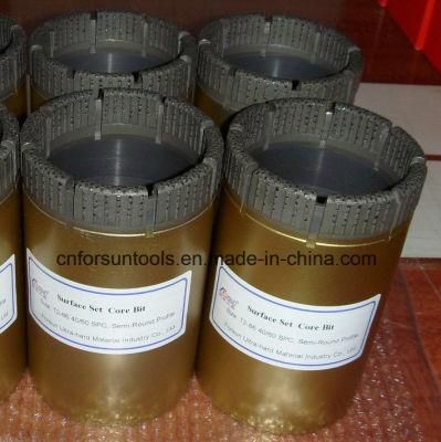 T2-86 Drill Core Bit, 40/60spc, Semi-Round