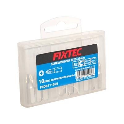 Fixtec 10PCS pH2 Anti-Slip Magnetic Positioning Screwdriver Bits