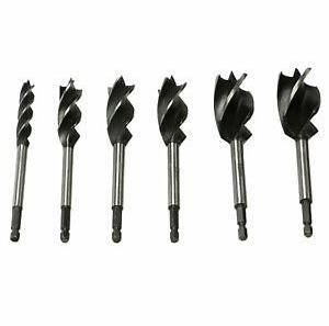 Quick Change Hex Shank Four Flutes Wood Quad Auger Drill Bit for Speed Feed