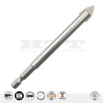 Premium Quality Tct Arc Glass Tile Drill Bit Cylindrical Shank for Glass Tile Ceramic Porcelain Stone Slab Drilling