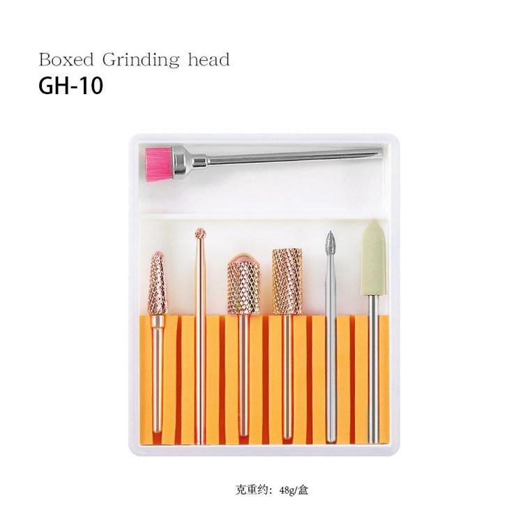 Wholesale 7PCS Nail Drill Machine Carbide Bit Kit, Manicure Grinder Equipment Head Set Nails