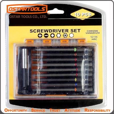 10PCS Megnetic Screw Driver Bit Set for Wood Working