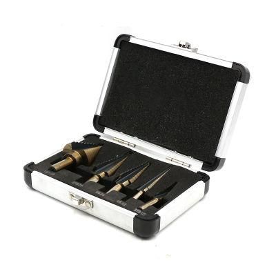 Professional Stepped HSS Cobalt Step Drill Bit Set Power Tools Wood Metal Drilling