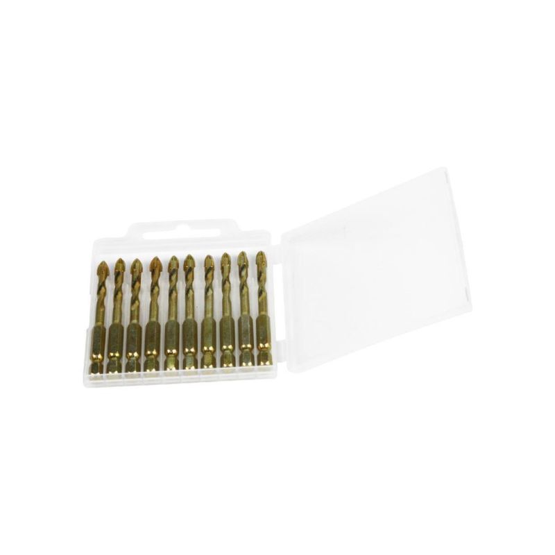 Efftool Boutique 10PCS Twist Glass Drill Bit