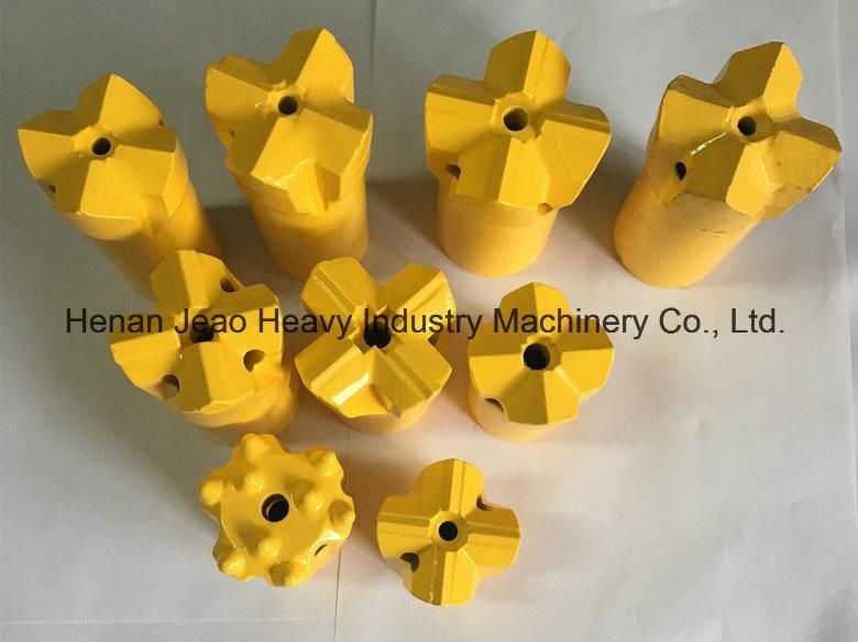 Tapered Rock Drill Chisel Bit, Cross Bit, Button Bit for Ore Mining