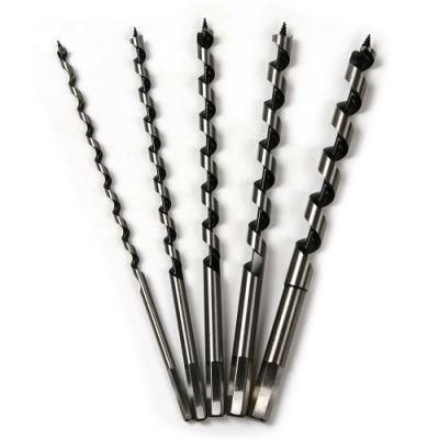 Jiangsu Long High Quality Hex Shank Double Twist Fluted Wood Timber Auger Drill Bit