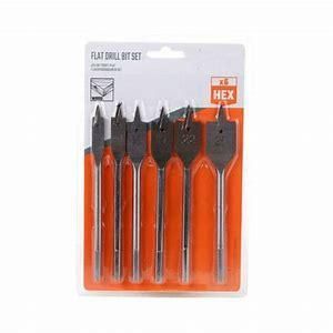 6 PCS Wood Flat Drill Bit Set