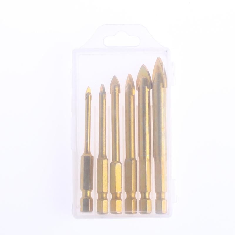 5 PCS Hex Shank Glass and Tile Drill Set