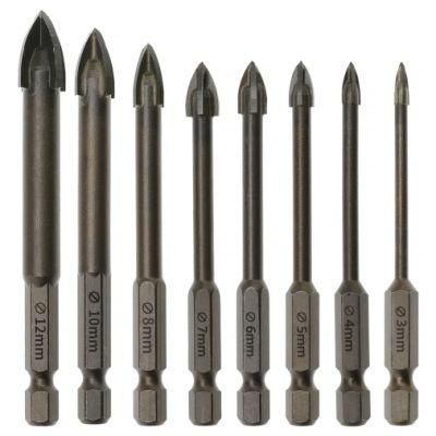 5PCS Concrete Drill Bits Set for Tile, Brick, Glass, Plastic and Wood