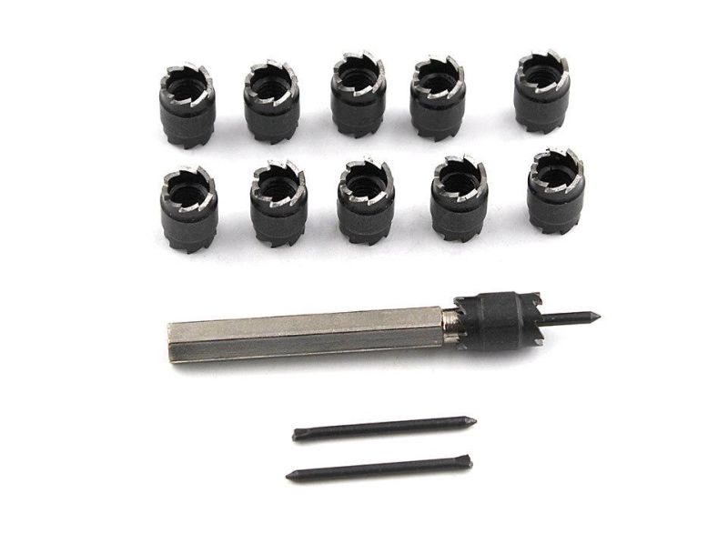 Z-Lion 13PCS 3/8′′ Spot Welding Drill Set High Speed Separate Rotating Kit Spot Weld Cutter Metal Drill Bit Kit Power Tool