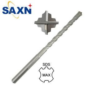 Max Carbide Cross Tip 4 Cutters S4 Flute Concrete Drill Bits