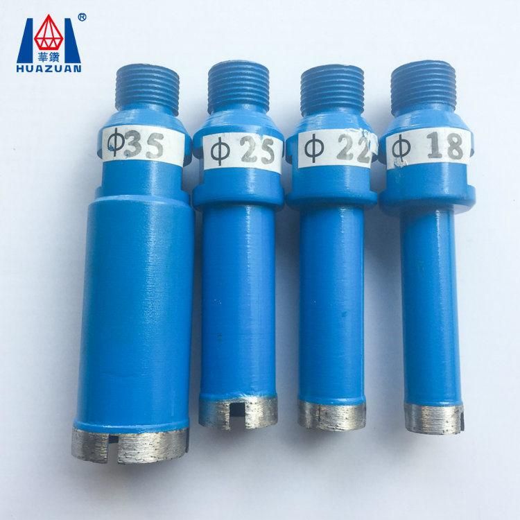 Thread Shank Drill Bit Diamond Tipped Core Drill