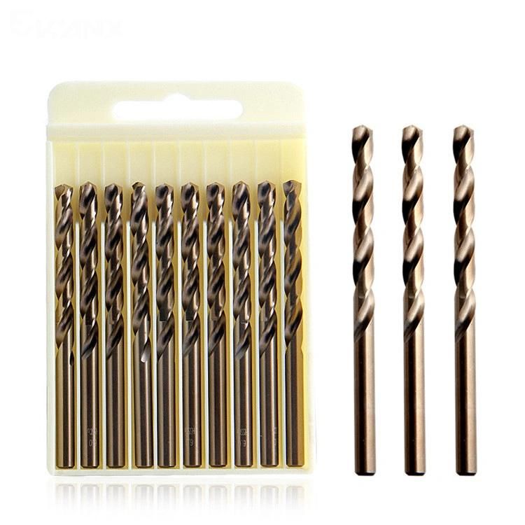 Straight Shank Cobalt Twist Drill Bit 1-13mm Stainless Steel Open Hole High Speed Steel M35 Twist Drill Set