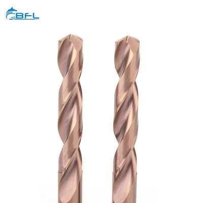 Bfl Carbide Twist Drill Shank Drill Bit 2 Flute Cobalt Router Bits Cutting Tool for Through Hole