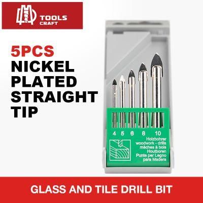 Straight Tip Black and White Glass Tile Drill Bits