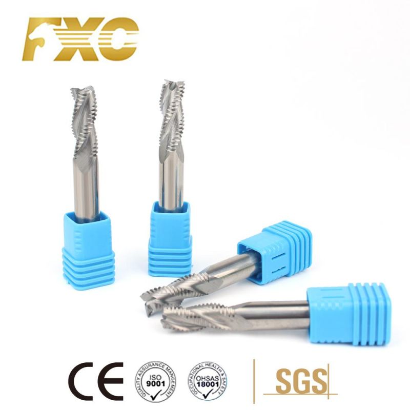 3 Flutes Carbide Roughing End Mill for Aluminum CNC Cutting Tool