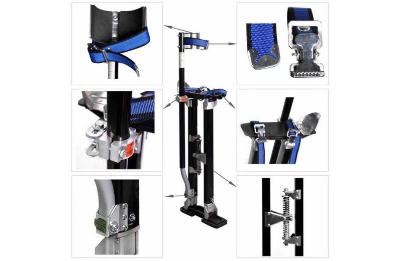 Plasterers Stilts Adjustable Aluminium Drywall Stilts for Builder Painting Plastering Ceilings