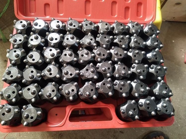 4 Buttons 7 Degree Coal Mine Quarrying Taper Button Bit, Rock Drill Bit