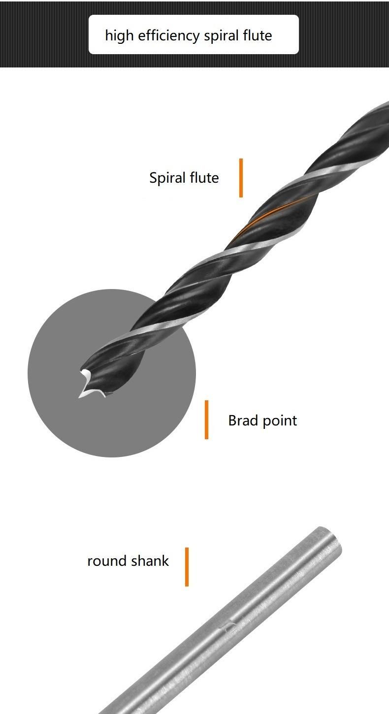 7PCS Brad Point Wood Drill Bits Set (SED-BPD-S5)