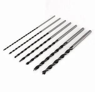 Quick Change Hex Shank Single Flute Long Wood Auger Drill Bit with Stem for Wood Drilling