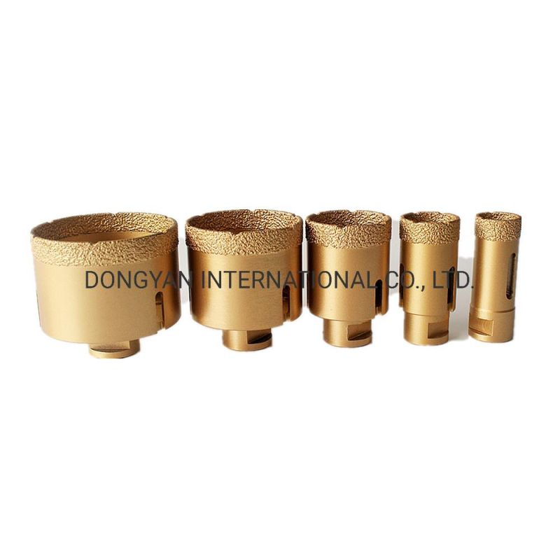 Vacuum Brazed Diamond Hole Saw Core Drill Bit for Drilling Ceramic Porcelain Stone Material