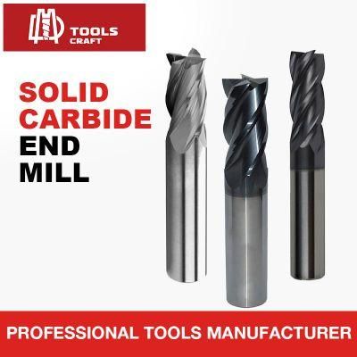 Cheap Price High Hardness Diameter 1-25 mm HSS Milling Cutter and 4 Flutes HSS End Mill for Aluminum