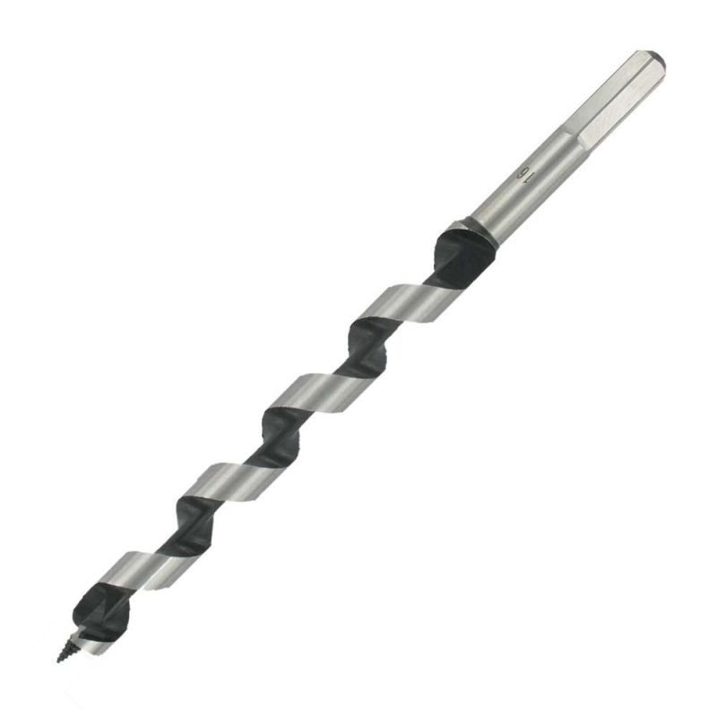 Hex Shank Wood Auger Drill Bits for Wood Deep Smooth Clean Holes Drilling