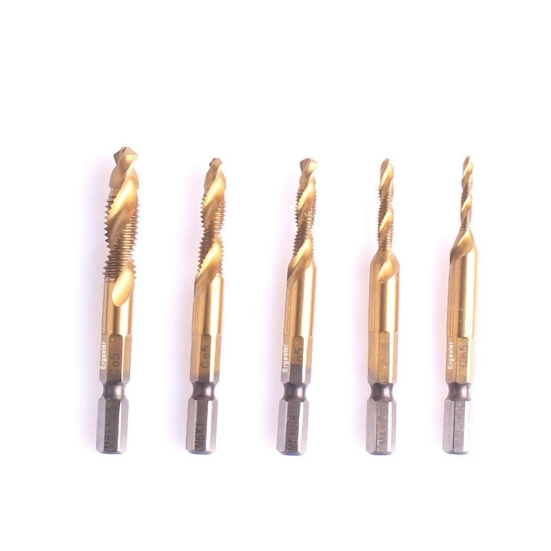 6PCS Titanium Combination Drill and Tap Set