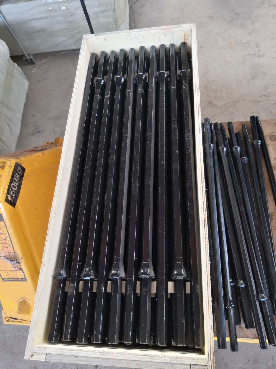 H22*108mm Integral Drill Steel Rod Quarrying Drill Pipe with Tips Manufacture Price