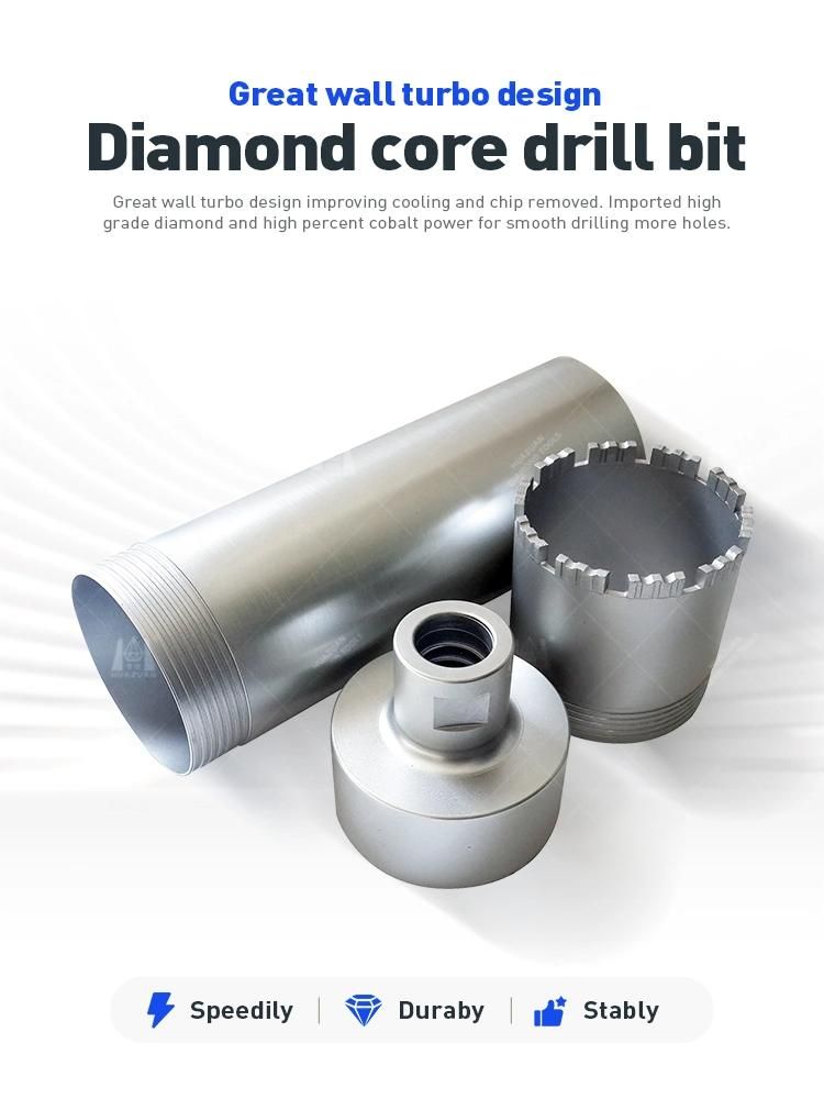 3 Parts Core Drill Diamond Hole Saw Bits for Reinforced Concrete