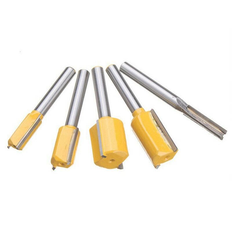 Straight Dado Router Bits Set 1/4 Inch Shank Trimming Cutter for Woodworking