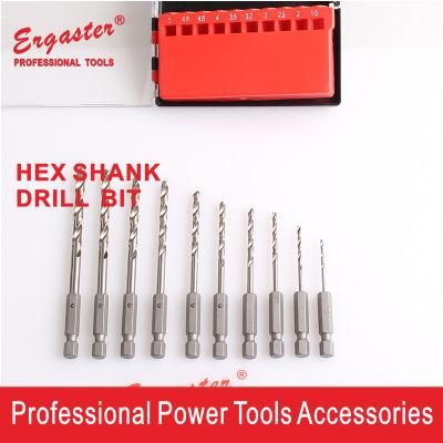 1/4 Hex Shank HSS Twist Drill Bits Set