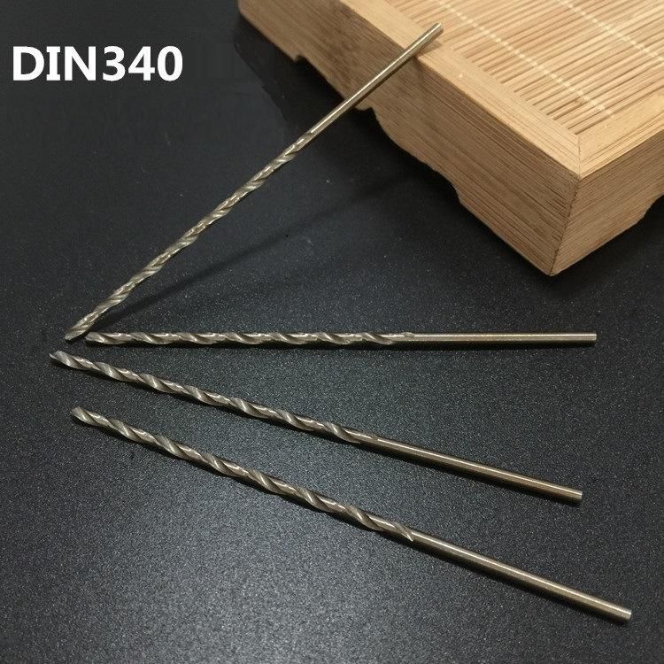 DIN340 Straight Shank HSS Drill Bit Long Length HSS Twist Drill for Stainless Steel Metal Aluminium PVC Iron (SED-HT340)