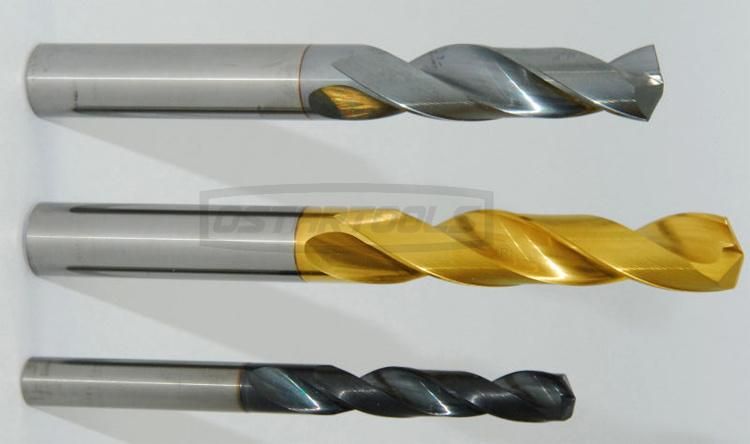 Titanium Coated Solid Carbide Twist Drill Bits for Metal Drilling