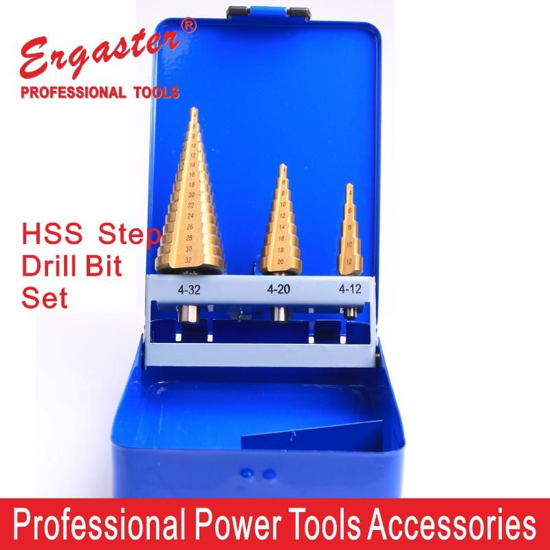 HSS Titanium Coated Step Drill Set