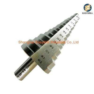 HSS Drill Bit Metric Round Shank Straight Flute HSS Step Drill for Tube Metal Sheet Drilling (SED-SD-SF)