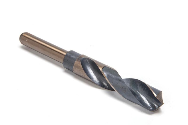 High Speed Steel Twist Drill Bits Ground Flute Black Oxide 1/2 Reduced Shank Drill